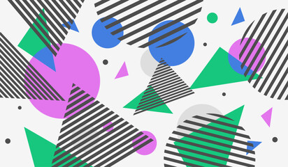 Obraz premium Abstract geometric background vector template