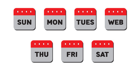 Calendar Icons collection - vector. Calendar symbols isolated. Line style Icon. Flat icon. Editable stroke. Vector Icon