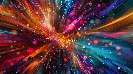 Obraz premium Color lights, background, radiant. Generative AI