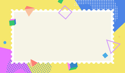 Abstract geometric background vector template