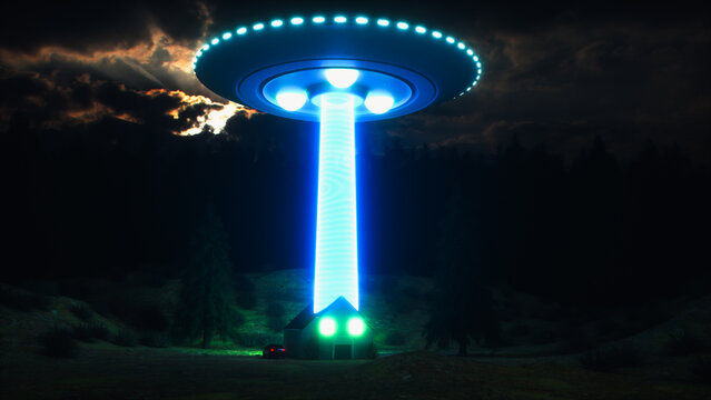 a ufo infiltrates a house
