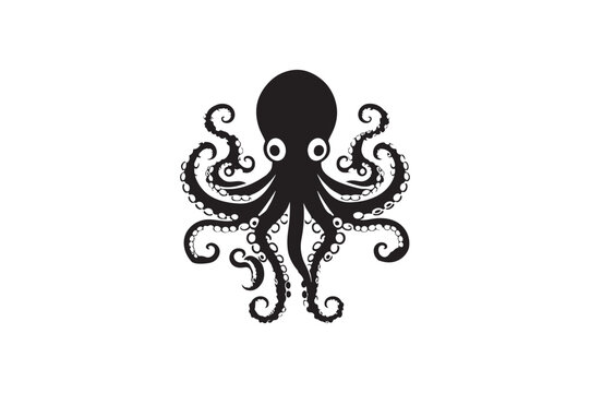 Octopas silhouette design.