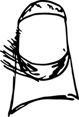 Drawing of pastry products, desserts. Food menu design template. Hand drawn sketch vector illustration. Maritozzi
