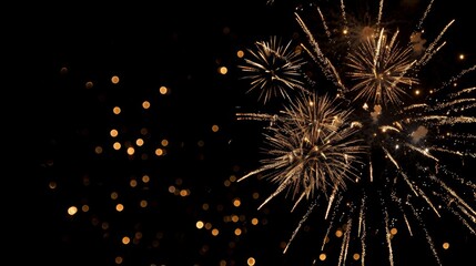 Fototapeta premium A fireworks display with a black background