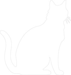 German Rex Cat outline