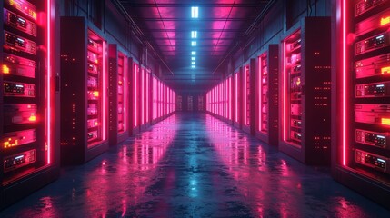 Futuristic Control Room with Advanced Technology Interfaces - Generative AI