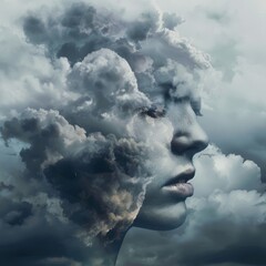 Surreal Artistic Representation of Depression