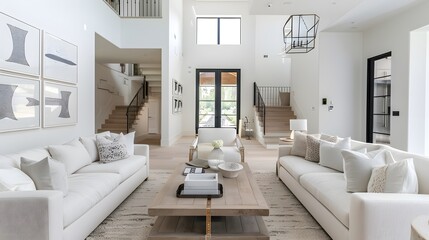 Fototapeta premium Modern interior design, living room, home