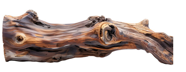 Driftwood Isolated on a Transparent Background
