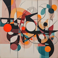 There has abstract images
