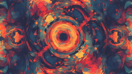 There has abstract images