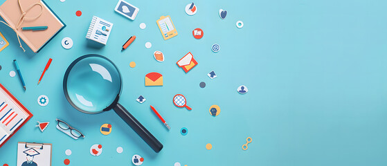 Obraz premium E-learning concept. education and electronic learning technology., Training in business education courses to increase personal skills and knowledge design