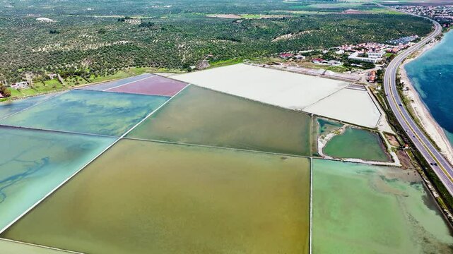 Saltworks industry, Salterns of saltworks along the Aegean coast in Turkey