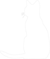 Tonkinese Cat outline
