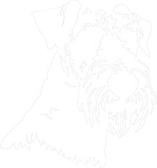 Obraz premium Airedale Terrier outline