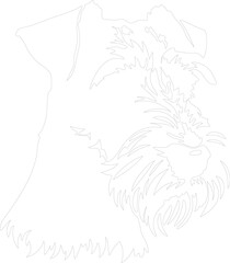 Airedale Terrier outline