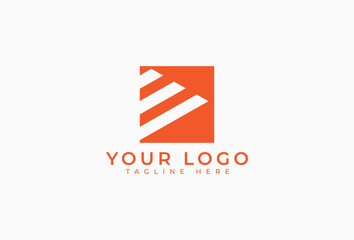 Abstract Square Monogram Logo Design Template