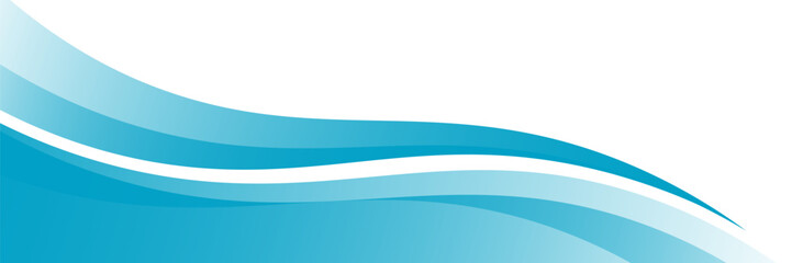 Blue and white business wave banner background. for covers, presentations. vector