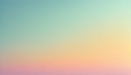 Obraz premium minimalist pastel gradient sky background blending soft pink, yellow, and blue hues for a tranquil and airy effect 