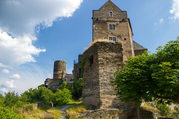 Castle Schoenburg / Schönburg, Oberwesel, Rhine-Palatinate, Germany, Europe.