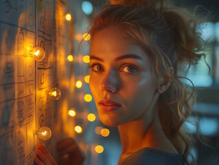Naklejka premium Illuminated Creativity