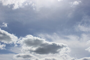 Blue sky with clouds