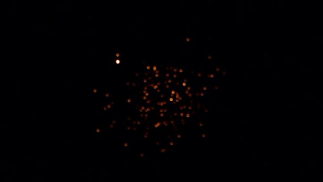 background with fire works particles
