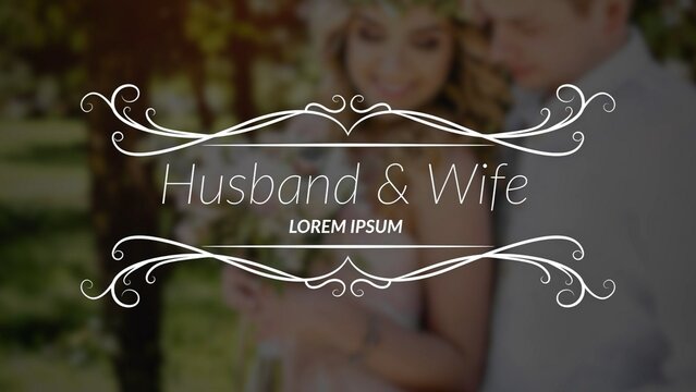 Clean Romantic Wedding Title