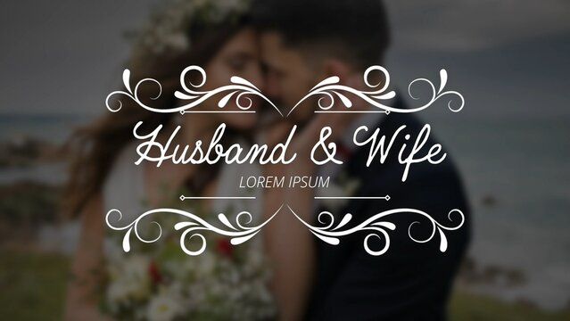 Classy Romantic Wedding Title