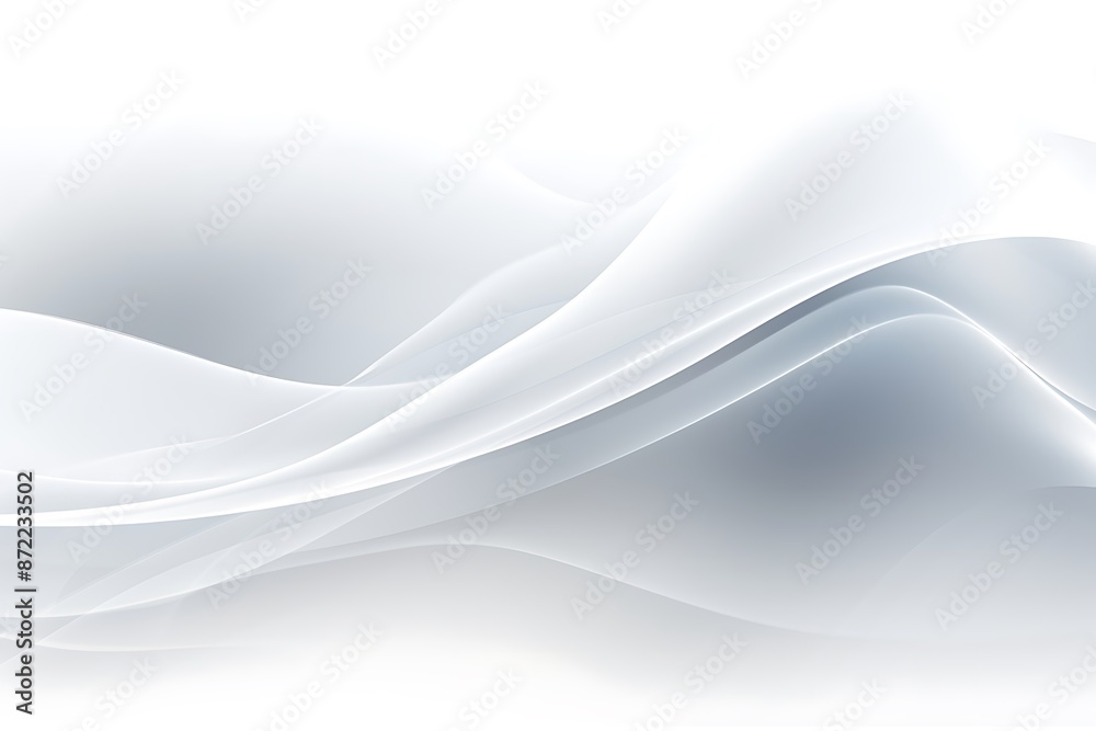 Wall mural abstract white paper wave background and abstract gradient and white wave curve lines banner backgro