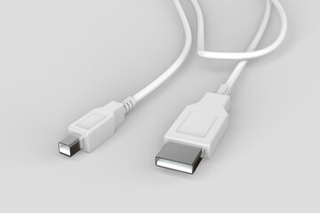 Cable USB 3D model