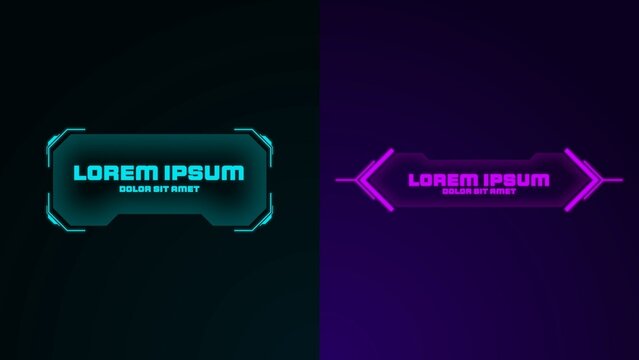 Clean Sci-fi Neon Title Bundle