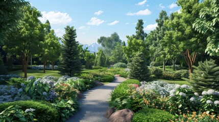 A conceptual park equipped with supernatural soundscapes