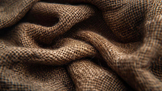 folds of brown canvas material