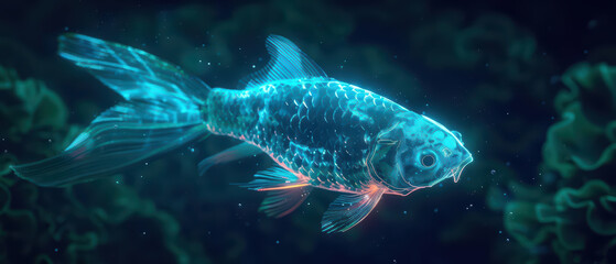 Fototapeta premium A hightech fishing expedition targets electric fish in enchanted waters