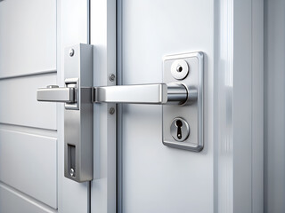door with lock