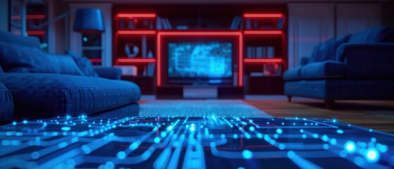 An advanced home automation system uses enchanted electricity to control lighting