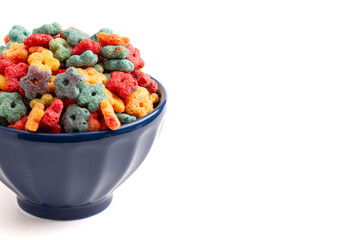 Sweet Rainbow Star Shaped Fruit Flavored Breakfast Cereal