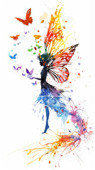 charming fairy drawing (5)-T