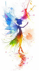 Obraz premium charming fairy drawing (5)-T