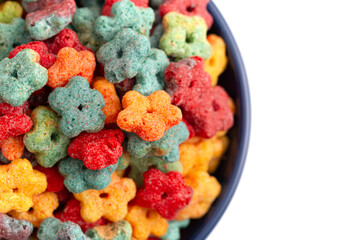 Sweet Rainbow Star Shaped Fruit Flavored Breakfast Cereal