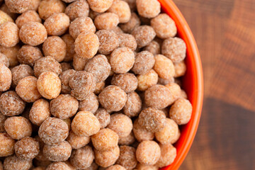 Chocolate Peanut Butter Flavored Breakfast Cereal Balls