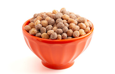 Chocolate Peanut Butter Flavored Breakfast Cereal Balls