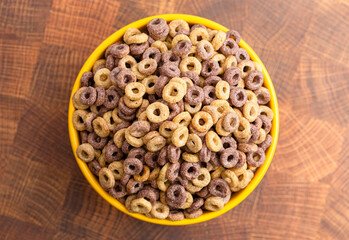 Healthy Blueberry Banana Vegetable and Fruit Flavored Breakfast Cereal Rings