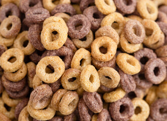 Healthy Blueberry Banana Vegetable and Fruit Flavored Breakfast Cereal Rings