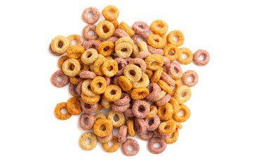 Healthy Apple Strawberry Vegetable and Fruit Flavored Breakfast Cereal Rings