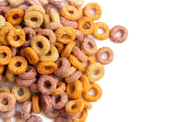 Healthy Apple Strawberry Vegetable and Fruit Flavored Breakfast Cereal Rings