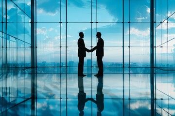 Two executives conducting due diligence