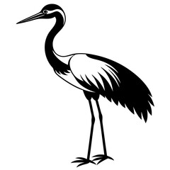 black crowned crane