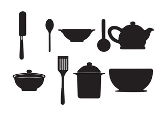 set of kitchen tools